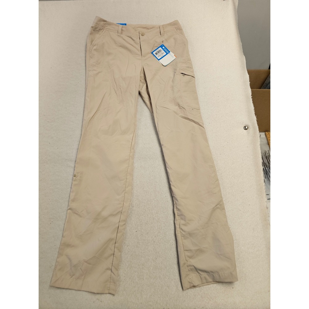 Columbia Aruba Roll Up Pants Womens‎ 2 Regular Tan Fossil FL8070-160 Hiking New